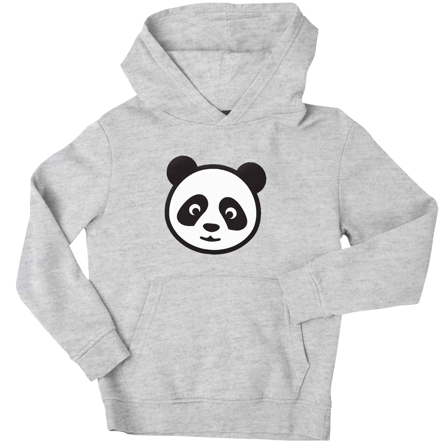 Panda face children's grey hoodie 12-13 Years