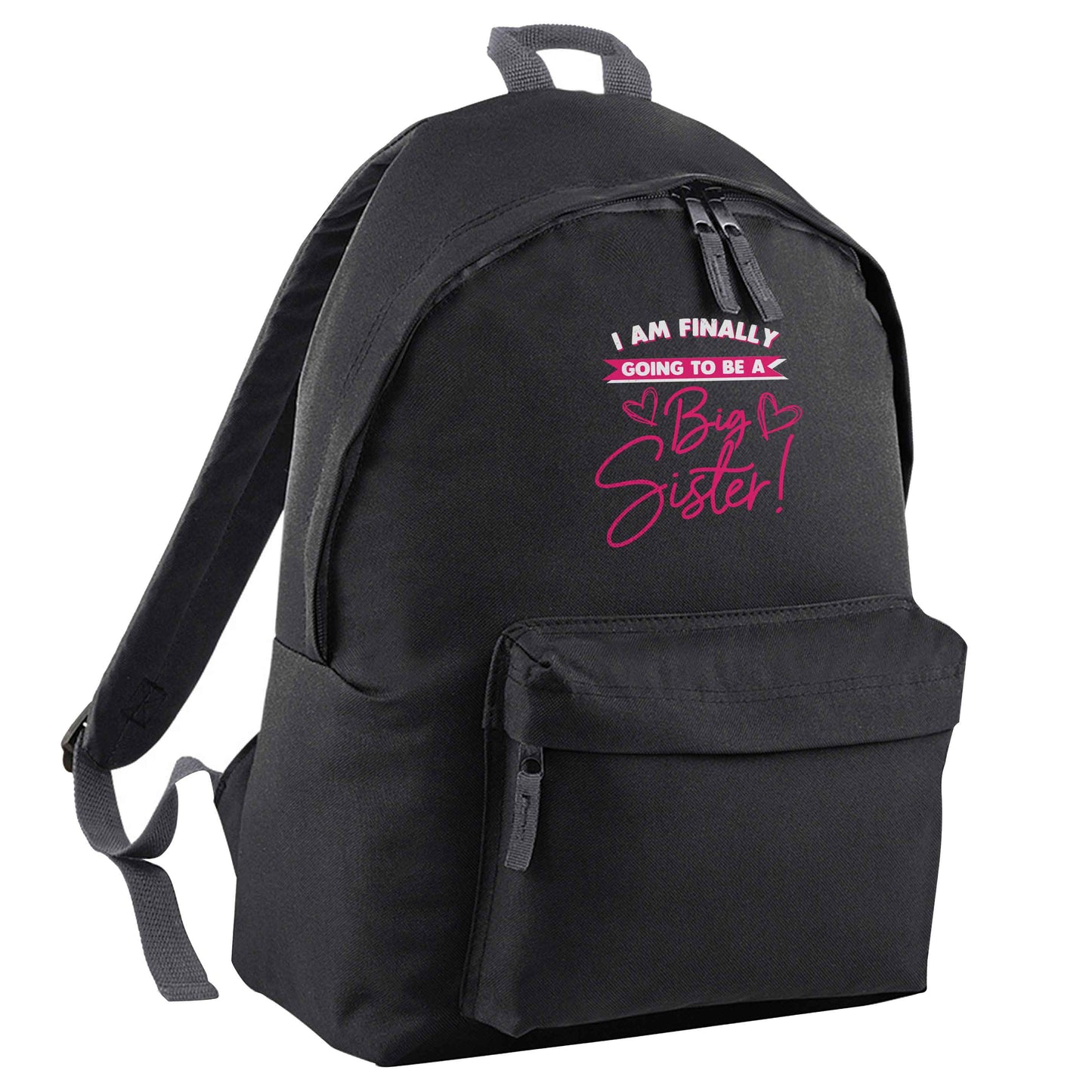 Finally going to be a big sister black adults backpack