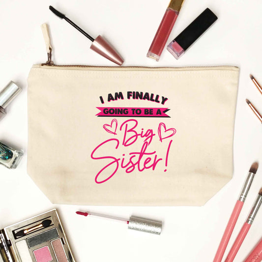 Finally going to be a big sister natural makeup bag
