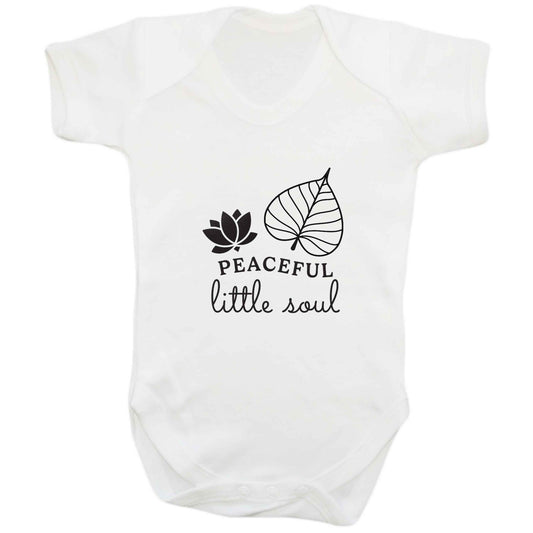 Peaceful Little Soul baby bodysuit white 18-24 months