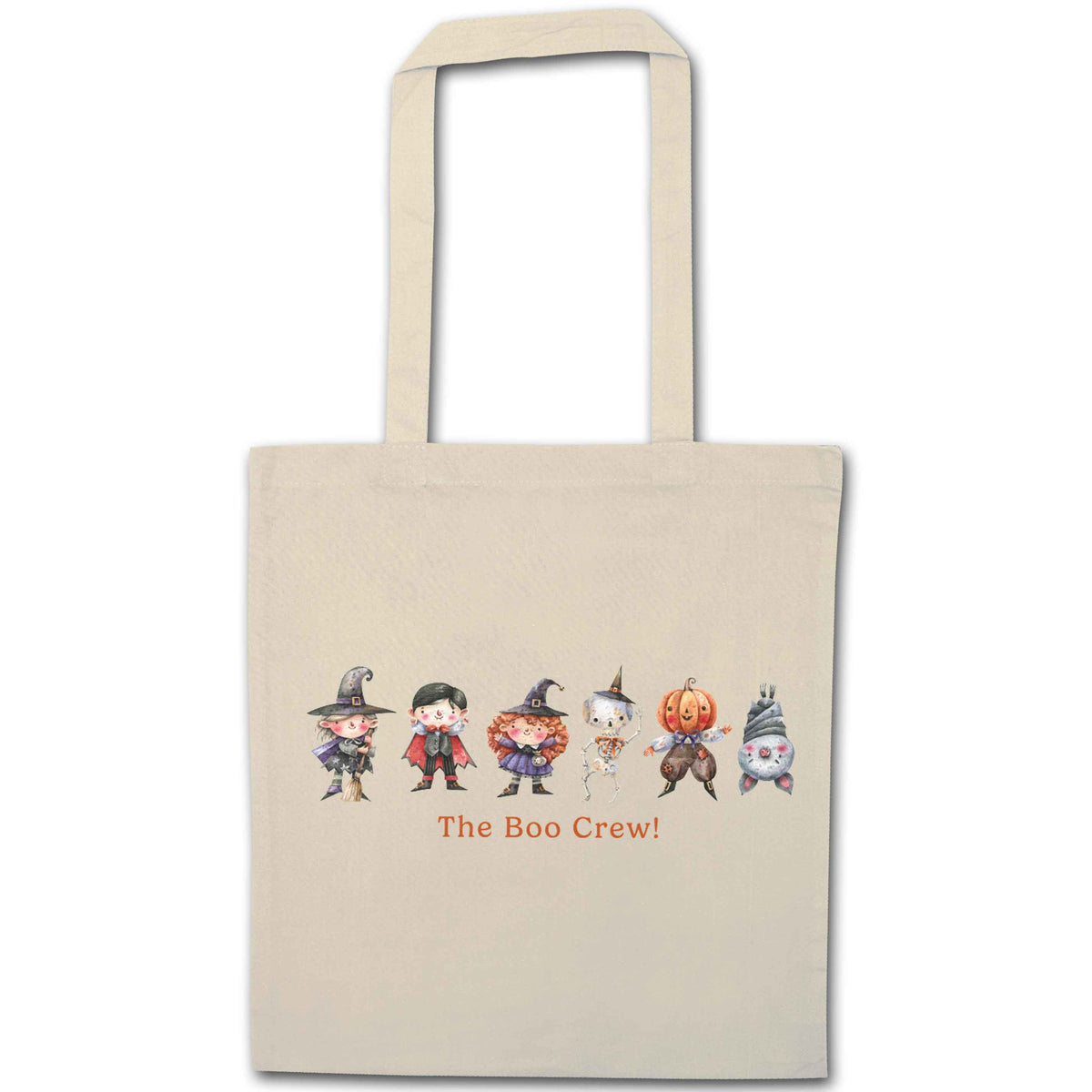 Boo crew natural tote bag