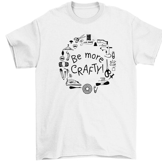 Be More Crafty Children's white Tshirt 12-13 Years
