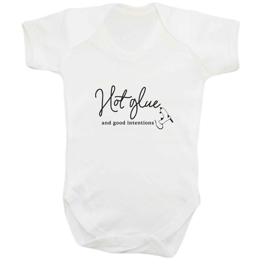 Hot Glue and Good Intentions baby bodysuit white 18-24 months