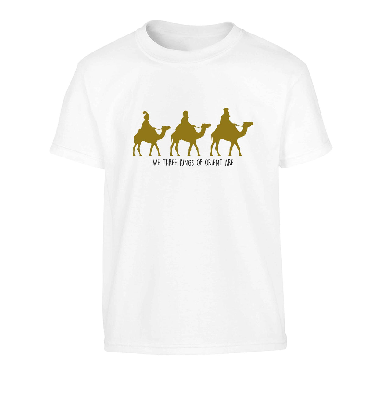 We three kings of orient are Children's white Tshirt 12-13 Years