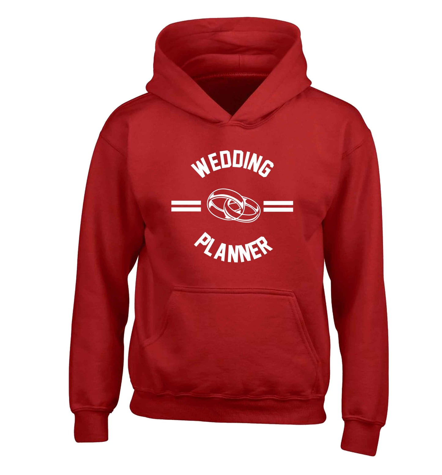 Wedding planner children's red hoodie 12-13 Years