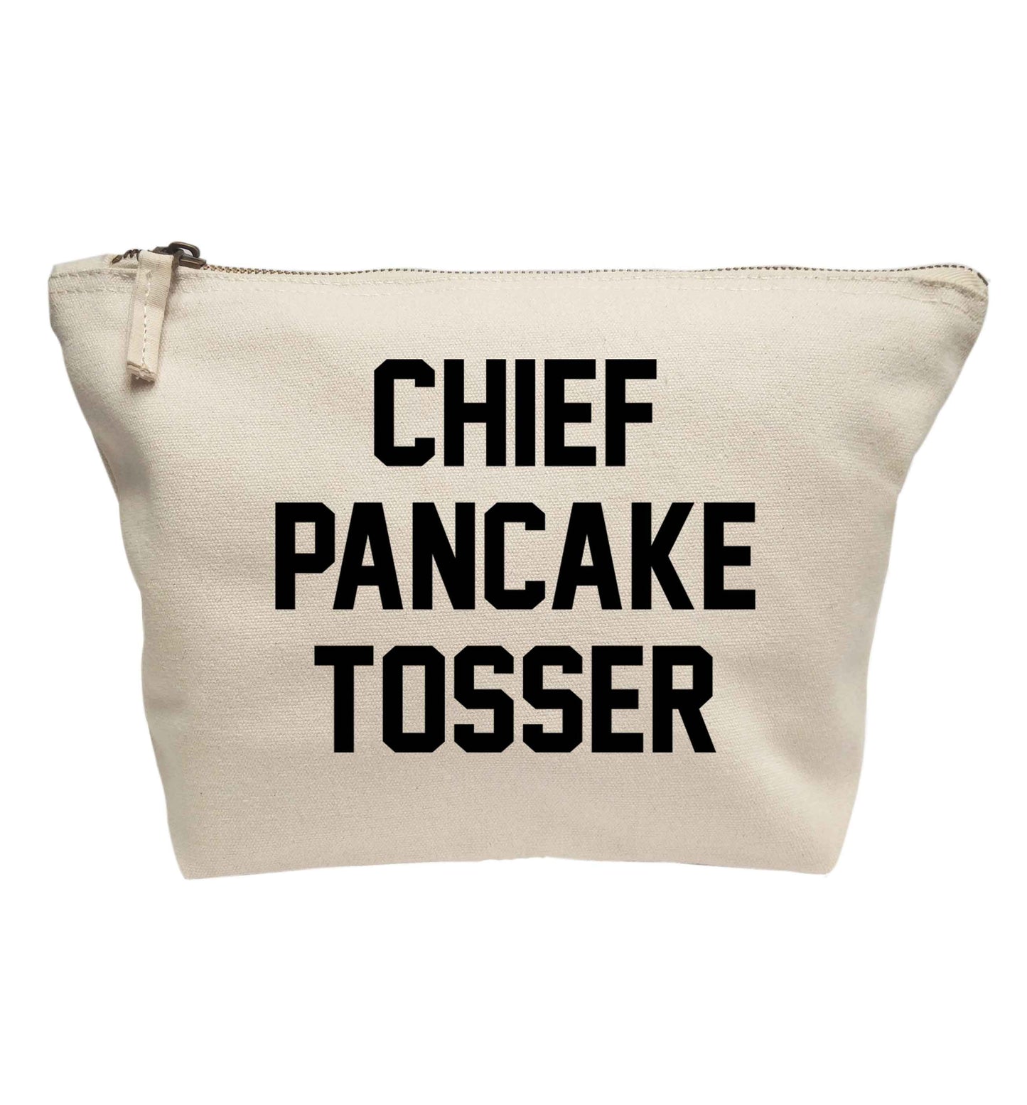 Chief pancake tosser | Makeup / wash bag