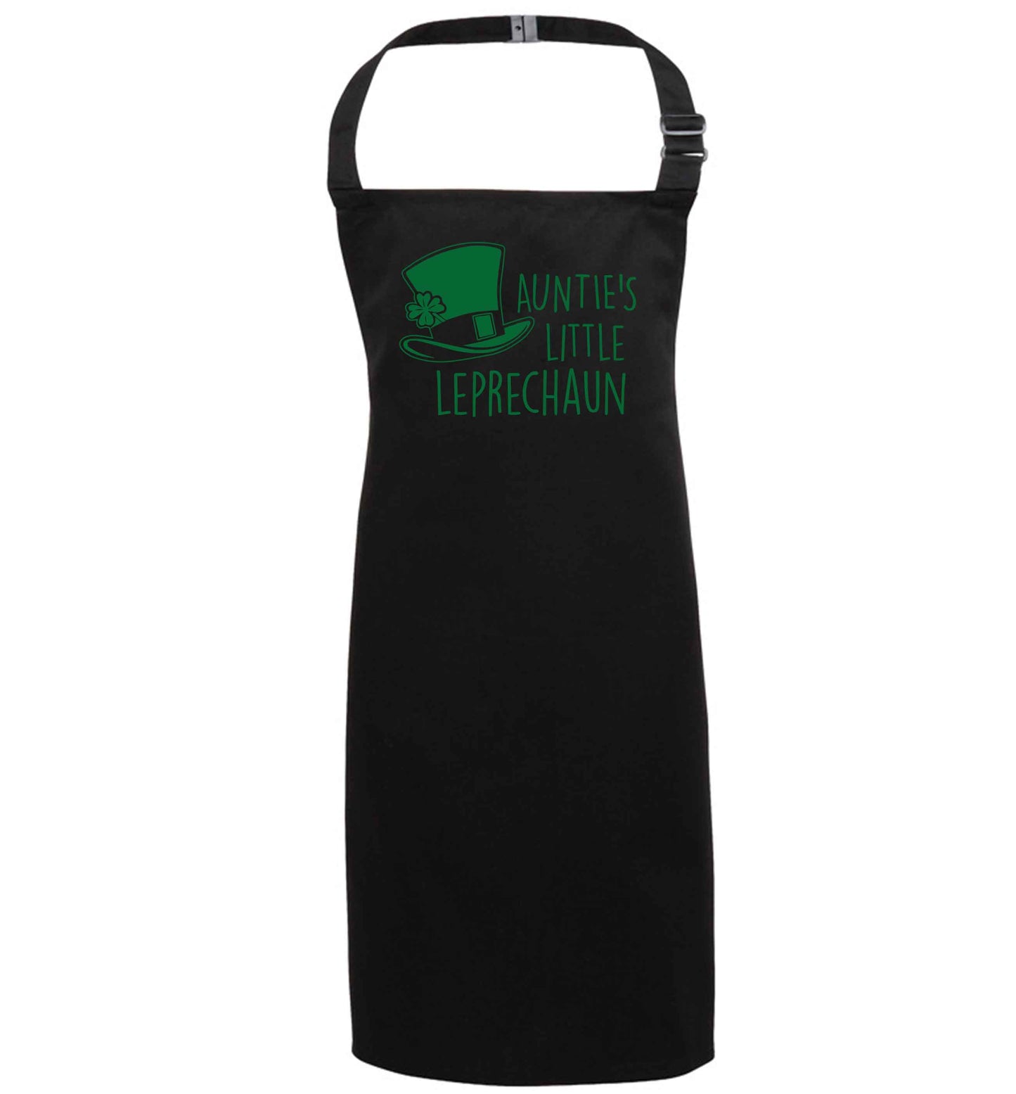 Auntie's little leprechaun black apron 7-10 years