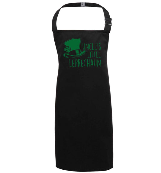 Uncles little leprechaun black apron 7-10 years