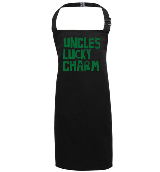 Uncles lucky charm black apron 7-10 years