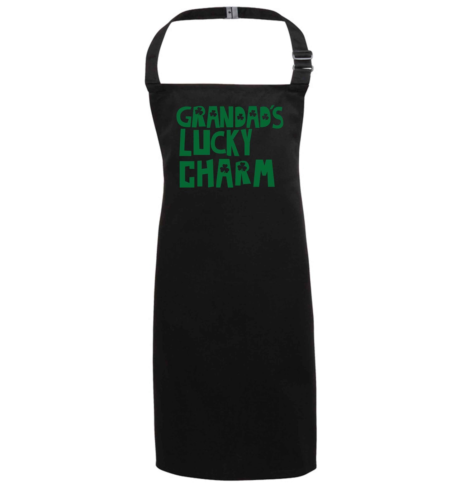 Grandad's lucky charm black apron 7-10 years