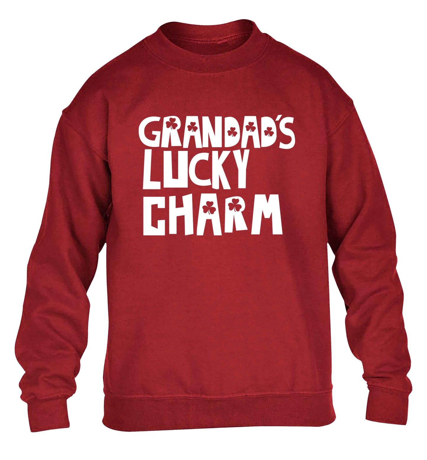 Grandad's lucky charm children's grey sweater 12-13 Years
