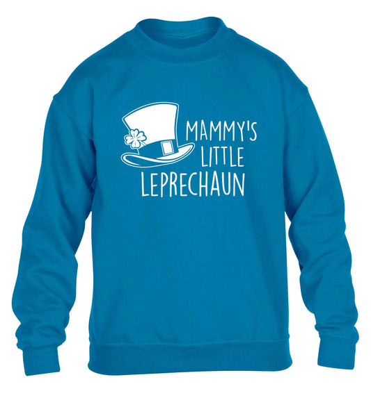 Mammy's little leprechaun children's blue sweater 12-13 Years