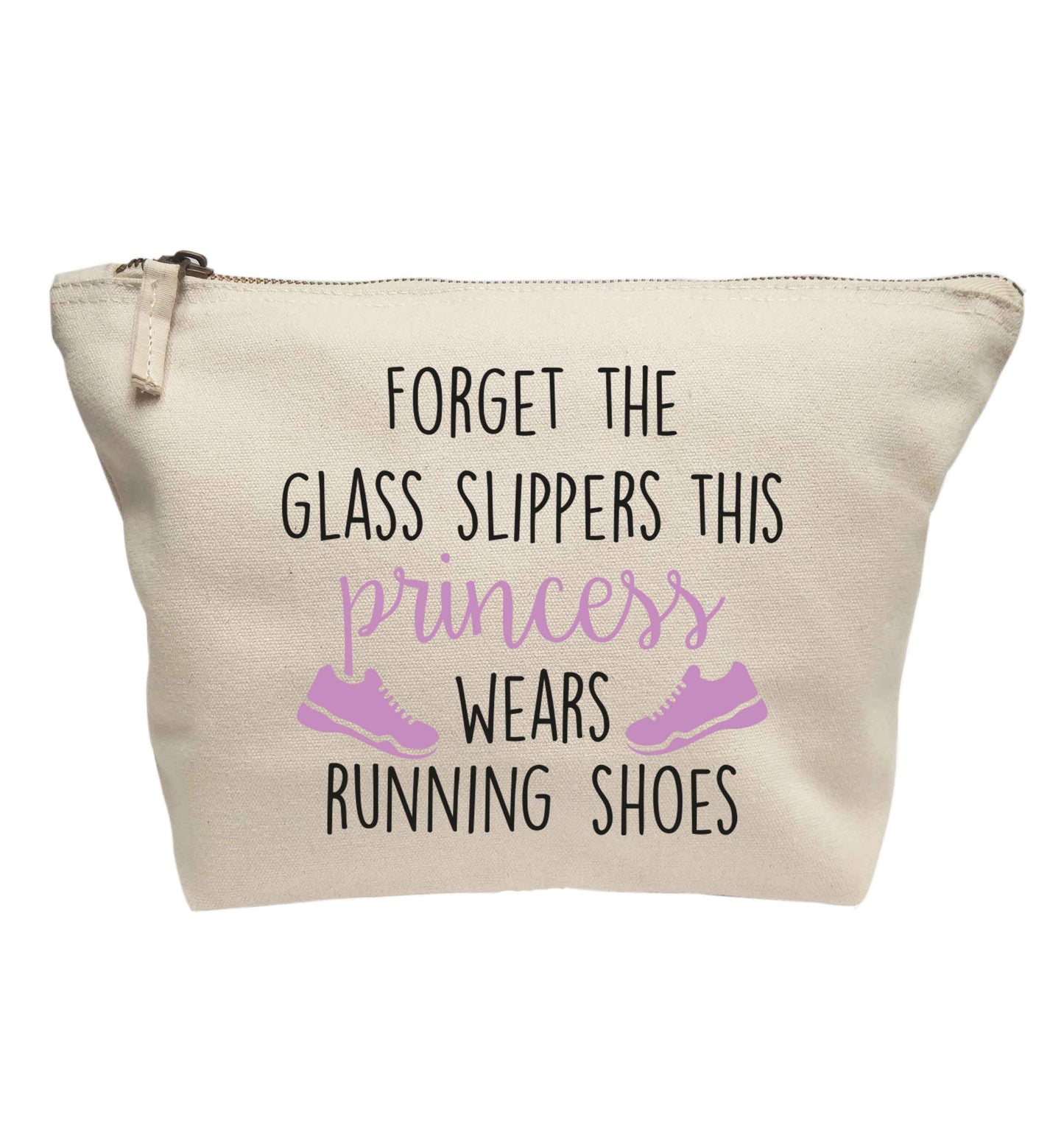 Forget the glass slippers this princess wears running shoes | Makeup / wash bag