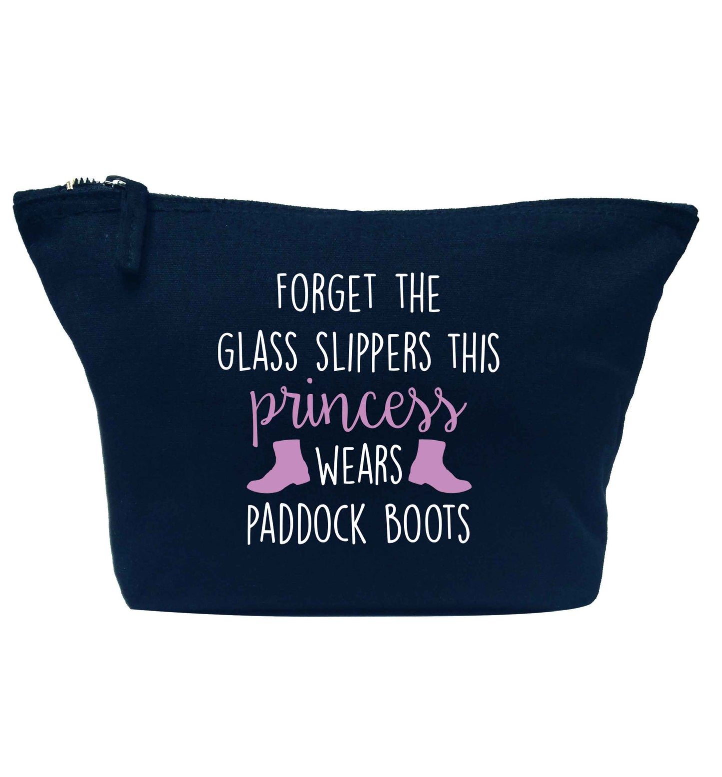 Forget the glass slippers this princess wears paddock boots navy makeup bag