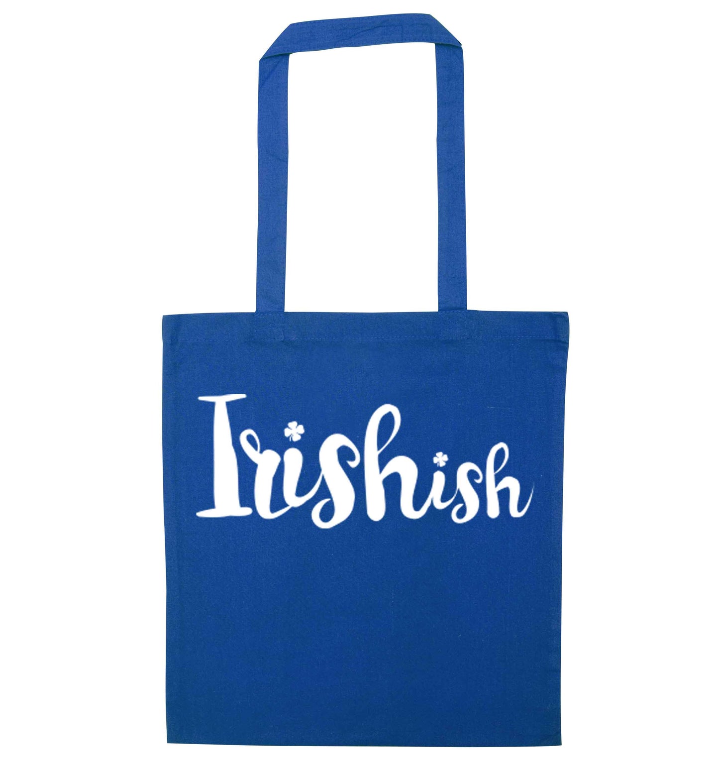 Irishish blue tote bag