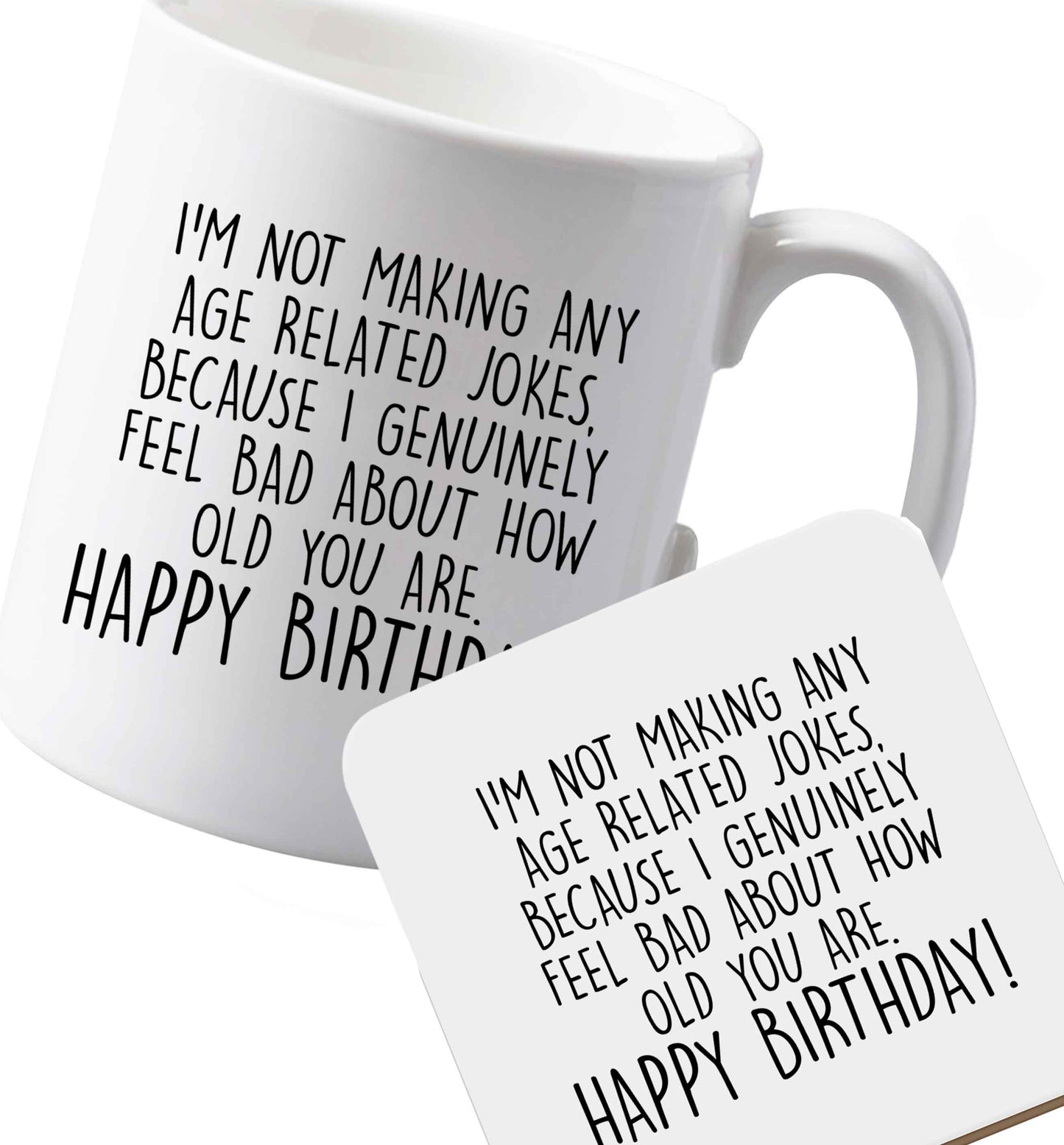 10 oz Ceramic mug and coaster Favourite Type Pan Pancake both sides
