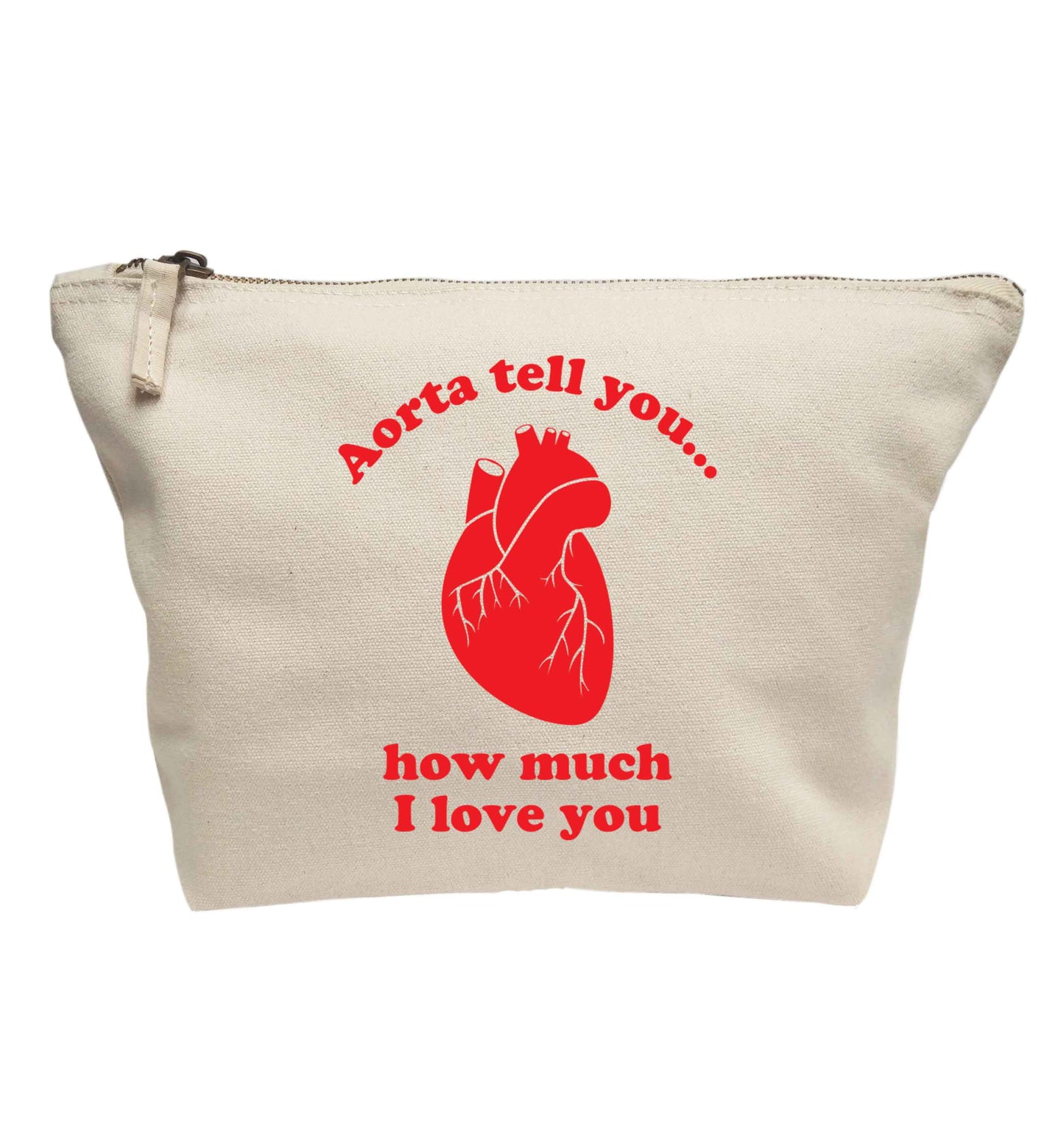 Aorta tell you how much I love you | Makeup / wash bag