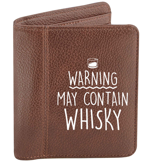 Warning may contain whisky | Mens wallet