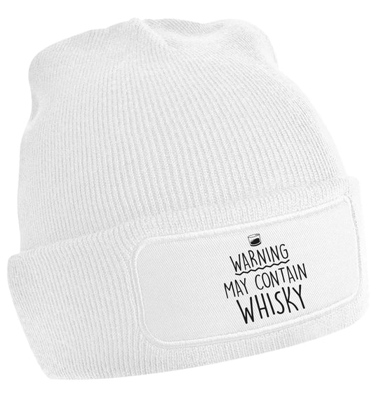 Warning may contain whisky | Beanie hat