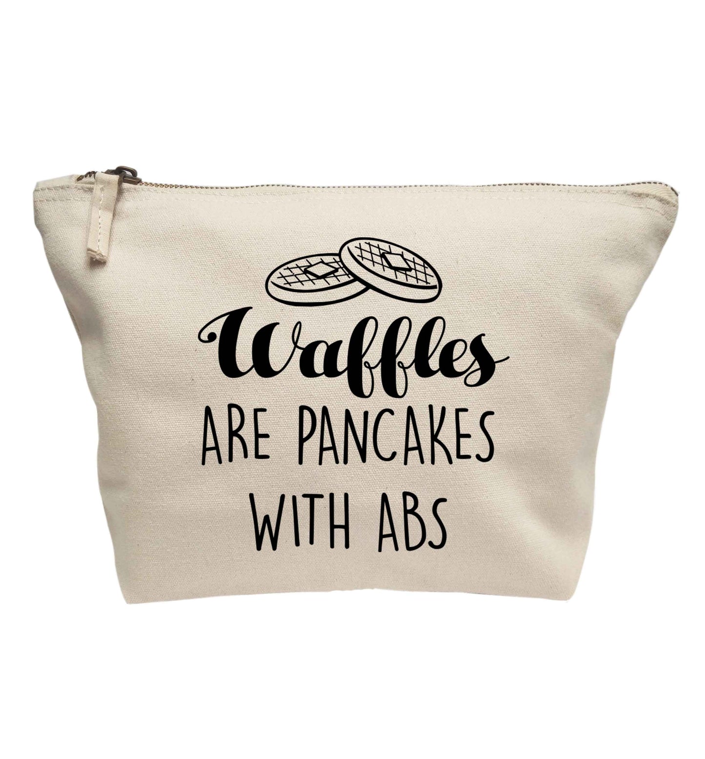 Waffles are just pancakes with abs | Makeup / wash bag