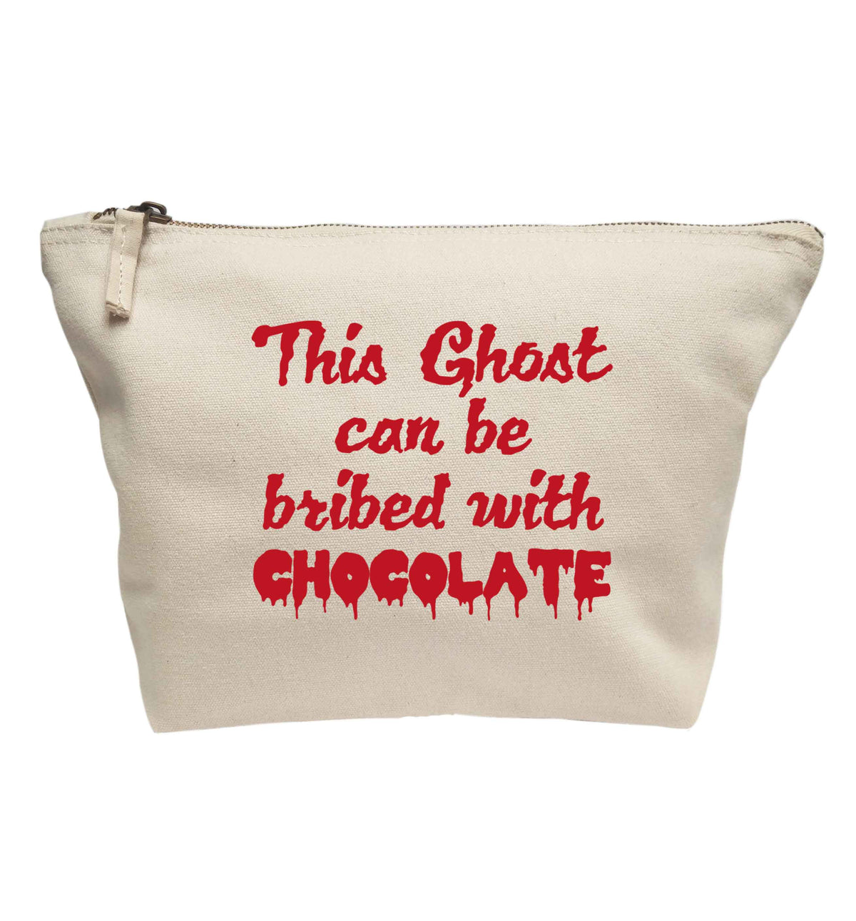 This ghost can be bribed with chocolate | Makeup / wash bag