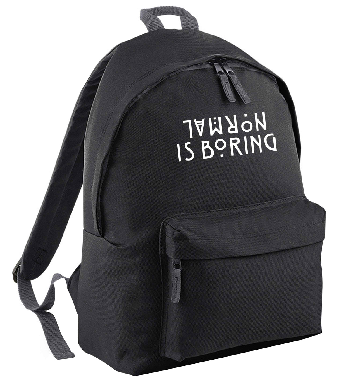Normal is boring black adults backpack