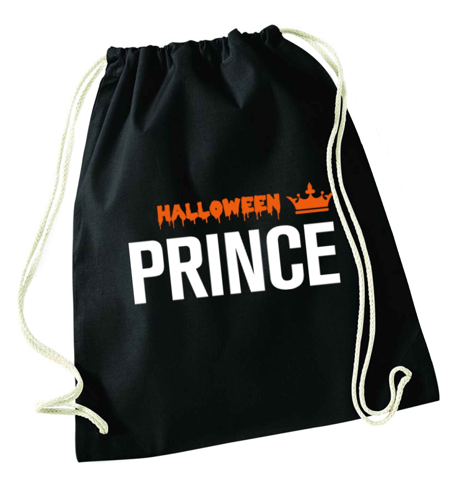 Halloween prince black drawstring bag