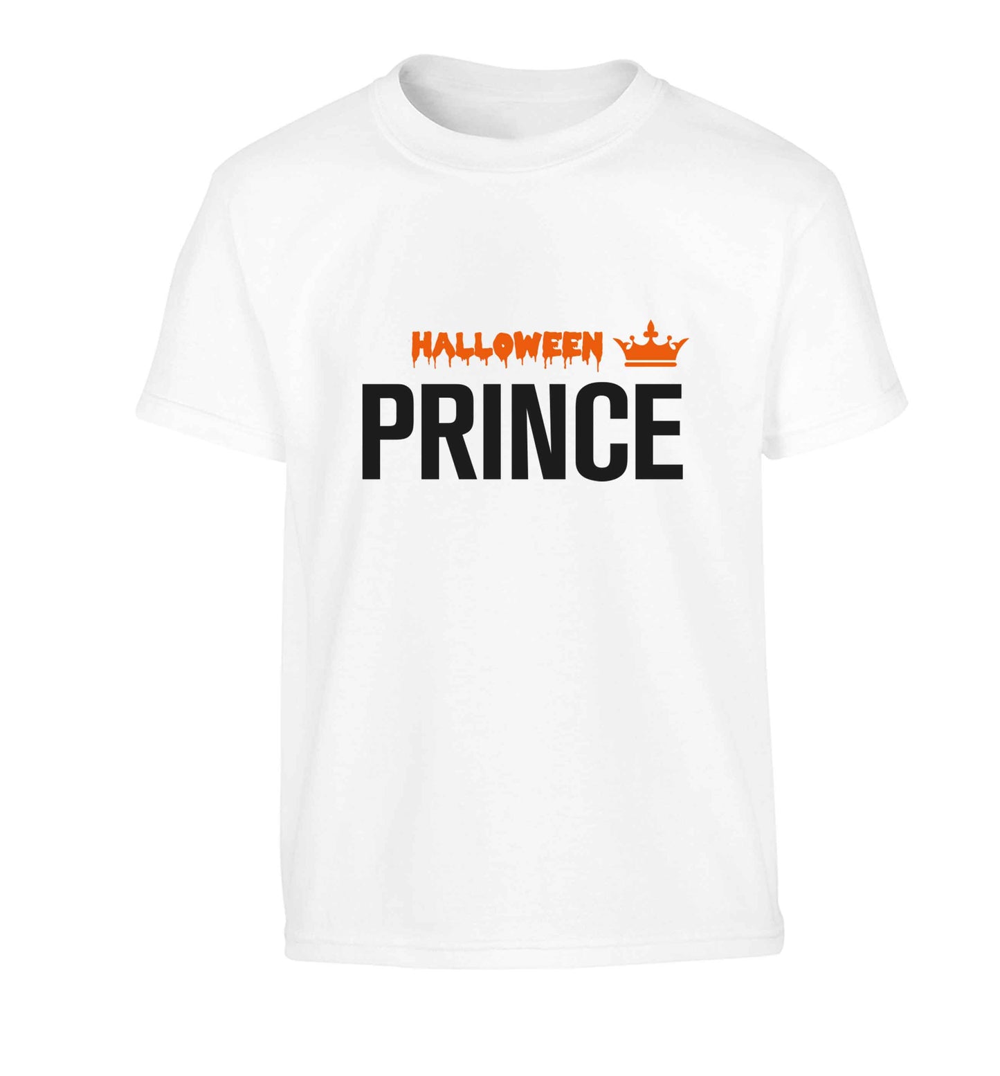 Halloween prince Children's white Tshirt 12-13 Years