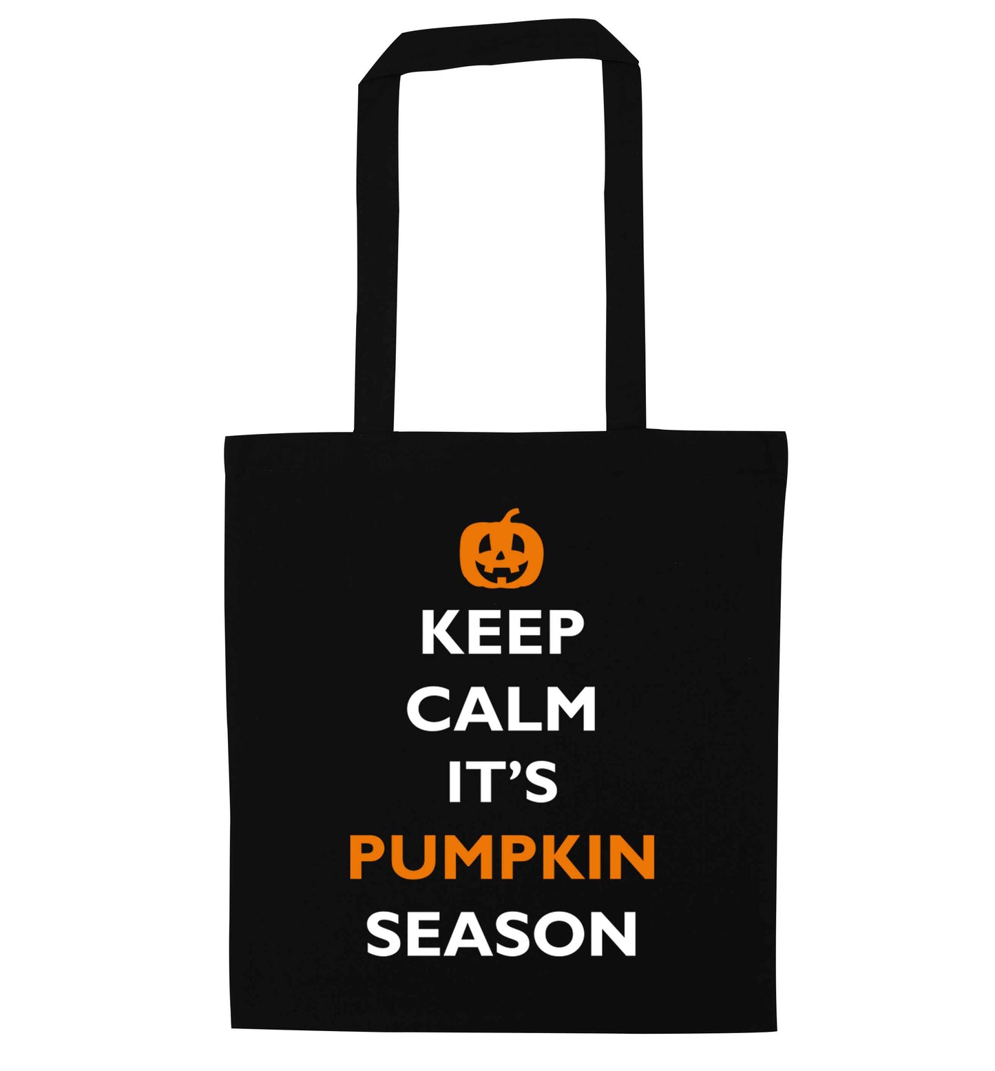 Calm Pumpkin Season black tote bag