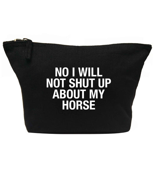 Warning may start talking about horses | Makeup / wash bag