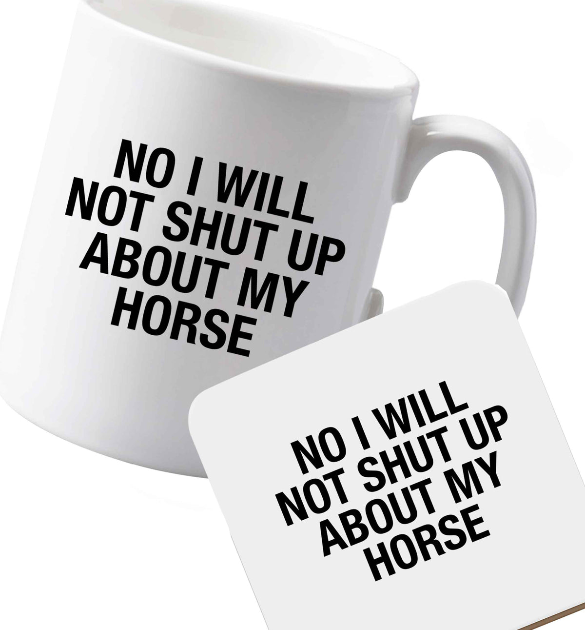 10 oz Ceramic mug and coaster Favourite Type Pan Pancake both sides