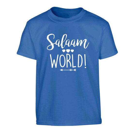 Salaam world Children's blue Tshirt 12-13 Years