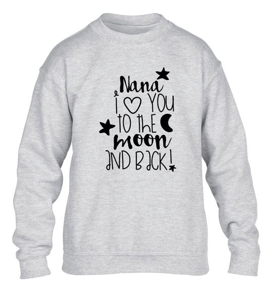 Nana's little bodybuilder children's grey sweater 12-14 Years