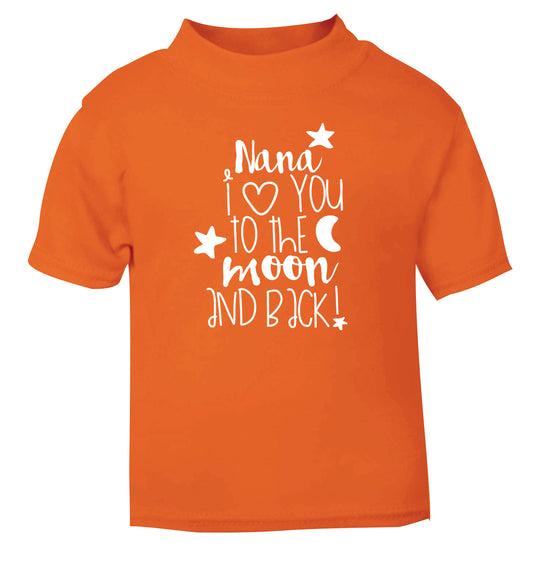 Nana's little bodybuilder orange Baby Toddler Tshirt 2 Years