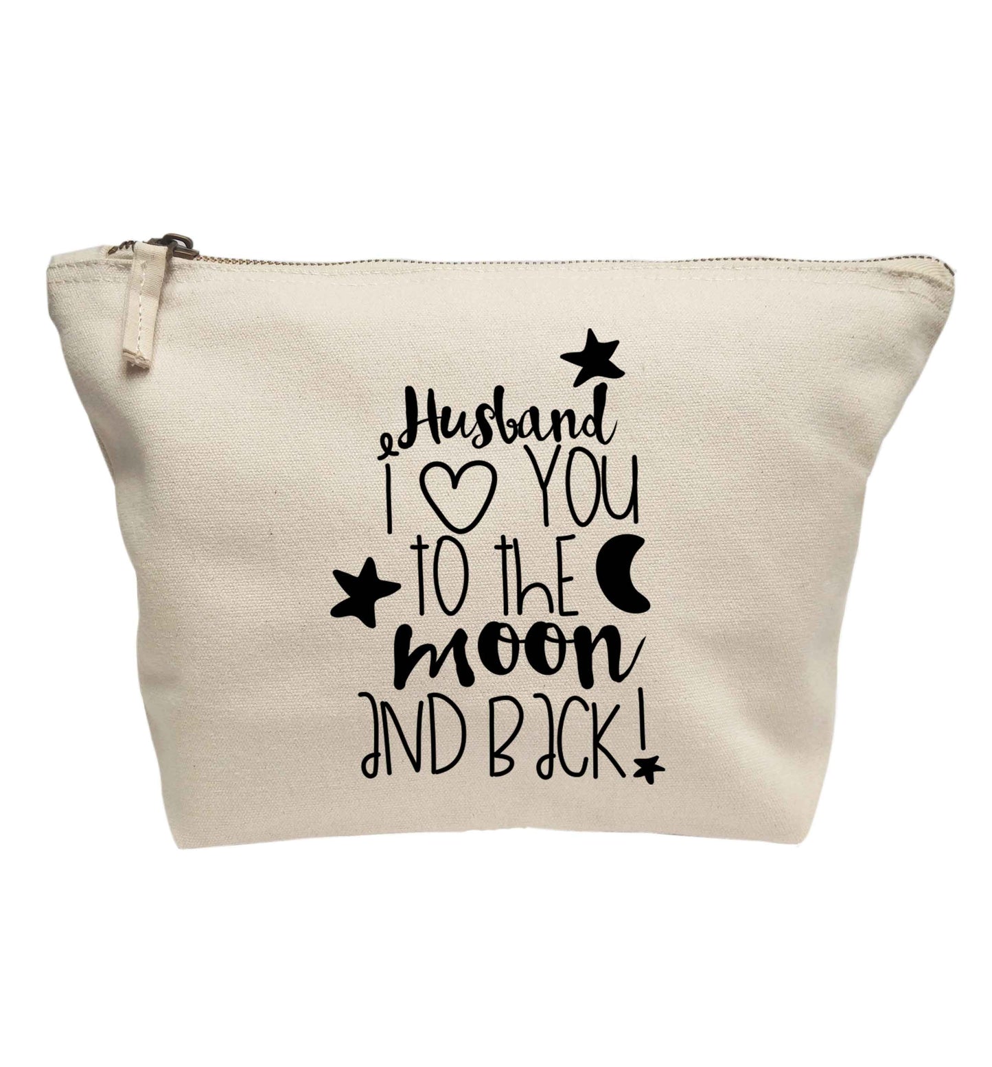 Husband I love you to the moon and back | Makeup / wash bag