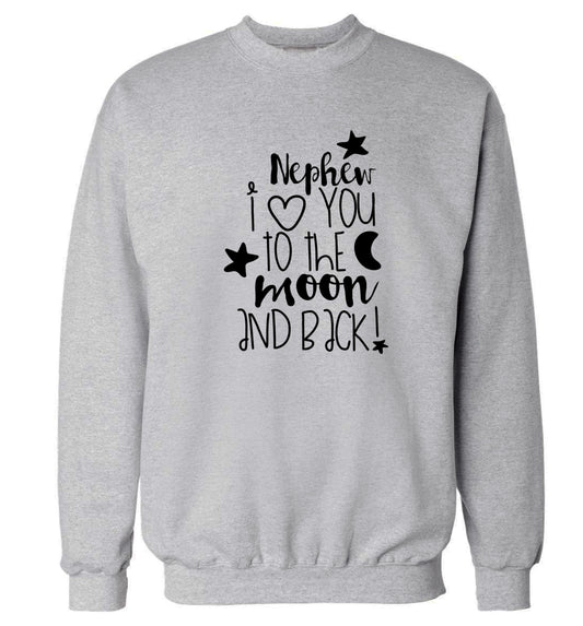 Nephew I love you to the moon and back Adult's unisex grey sweater 2XL