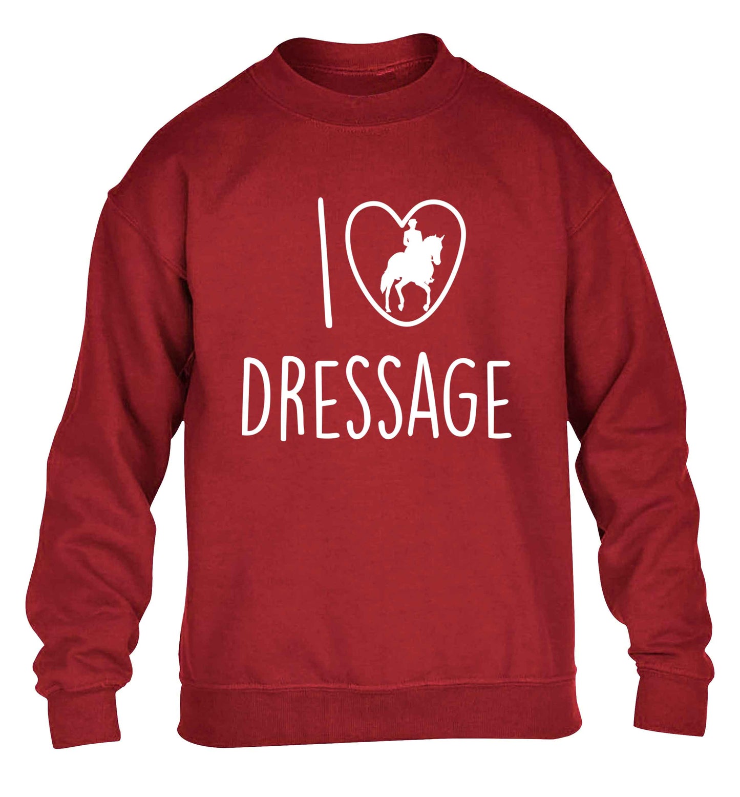 I love dressage children's grey sweater 12-13 Years