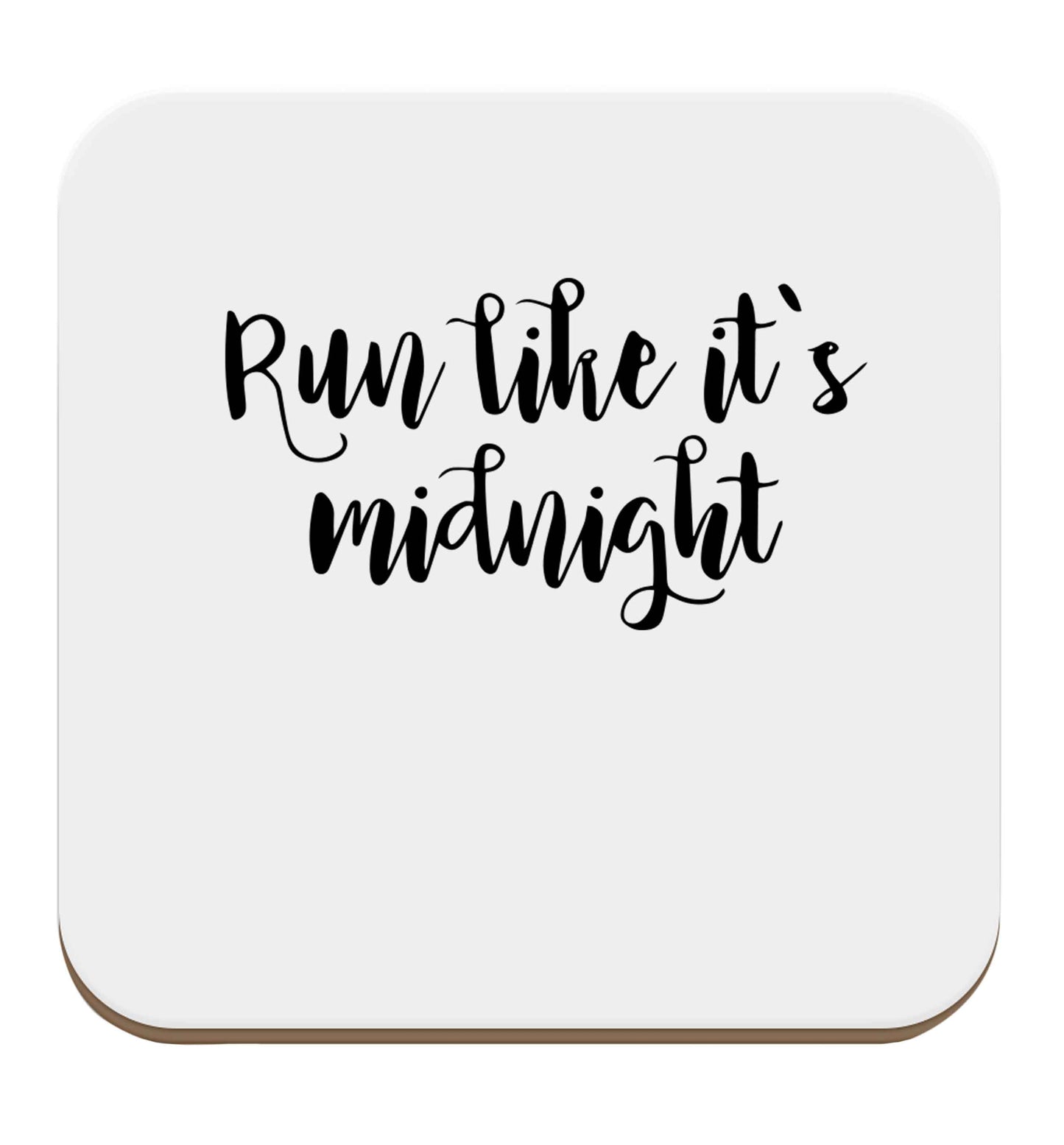 Run like it's midnight set of four coasters