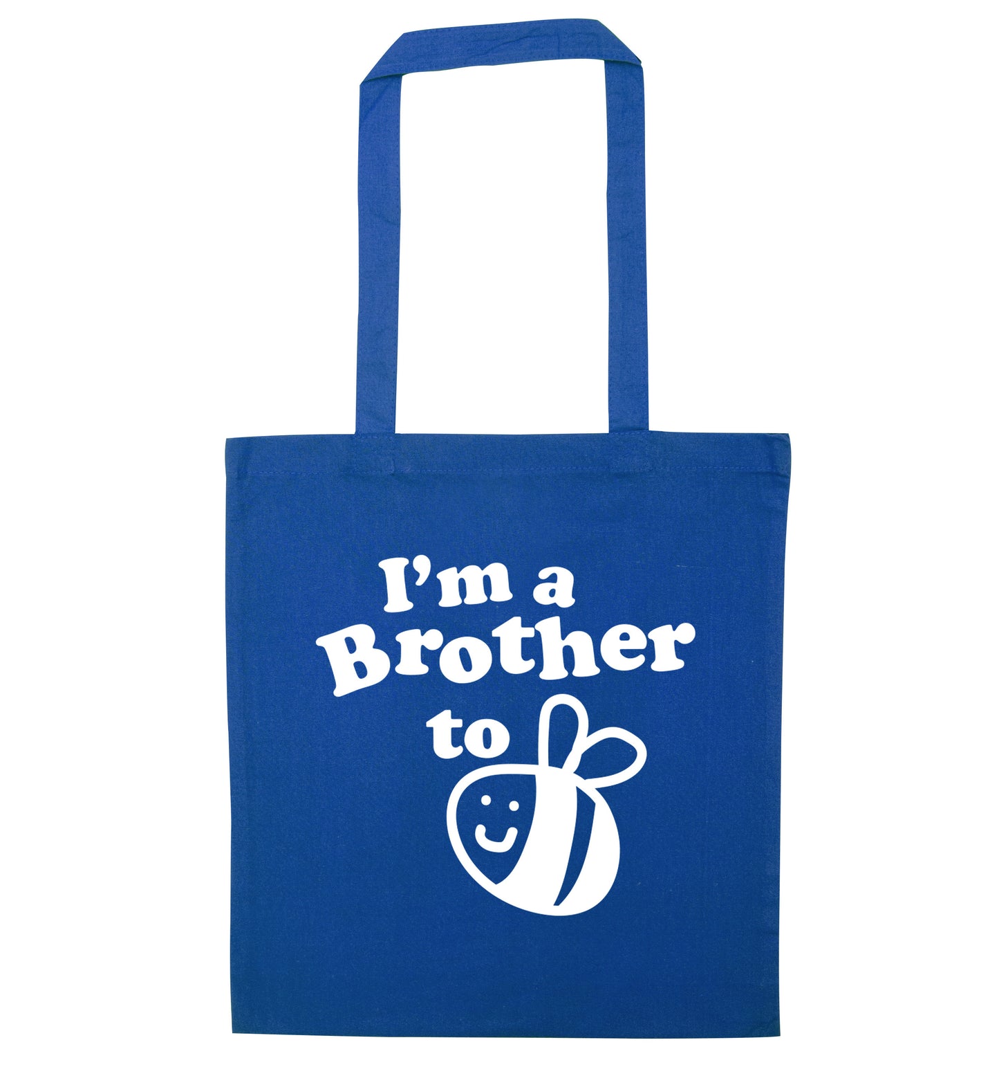 I'm a brother to be blue tote bag