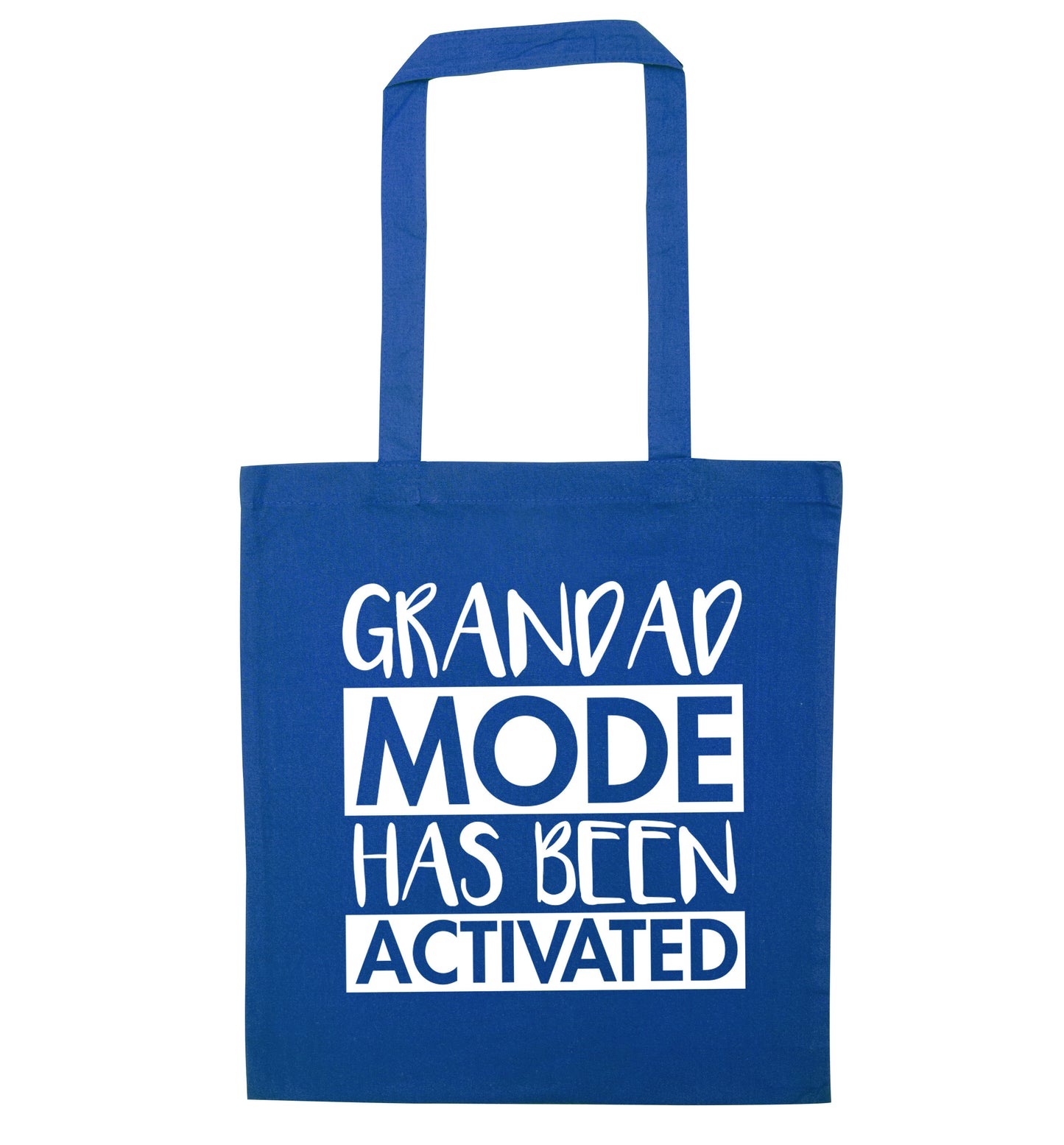 Grandad mode activated blue tote bag