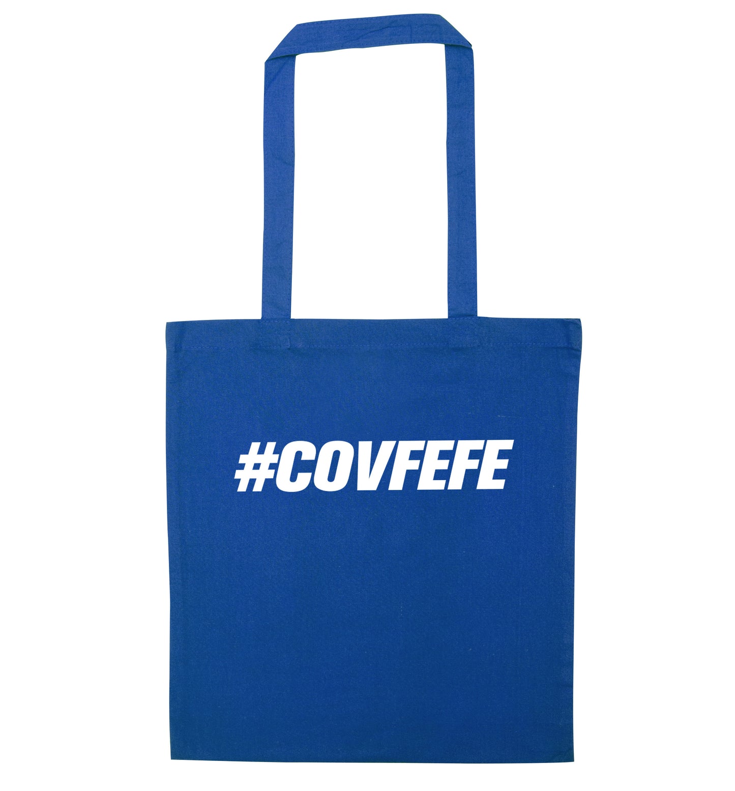 #covfefe blue tote bag