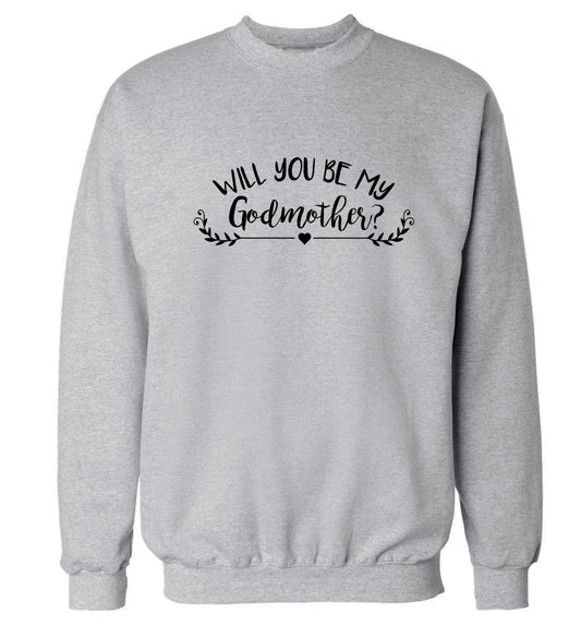 Will you be my godmother? Adult's unisex grey Sweater 2XL