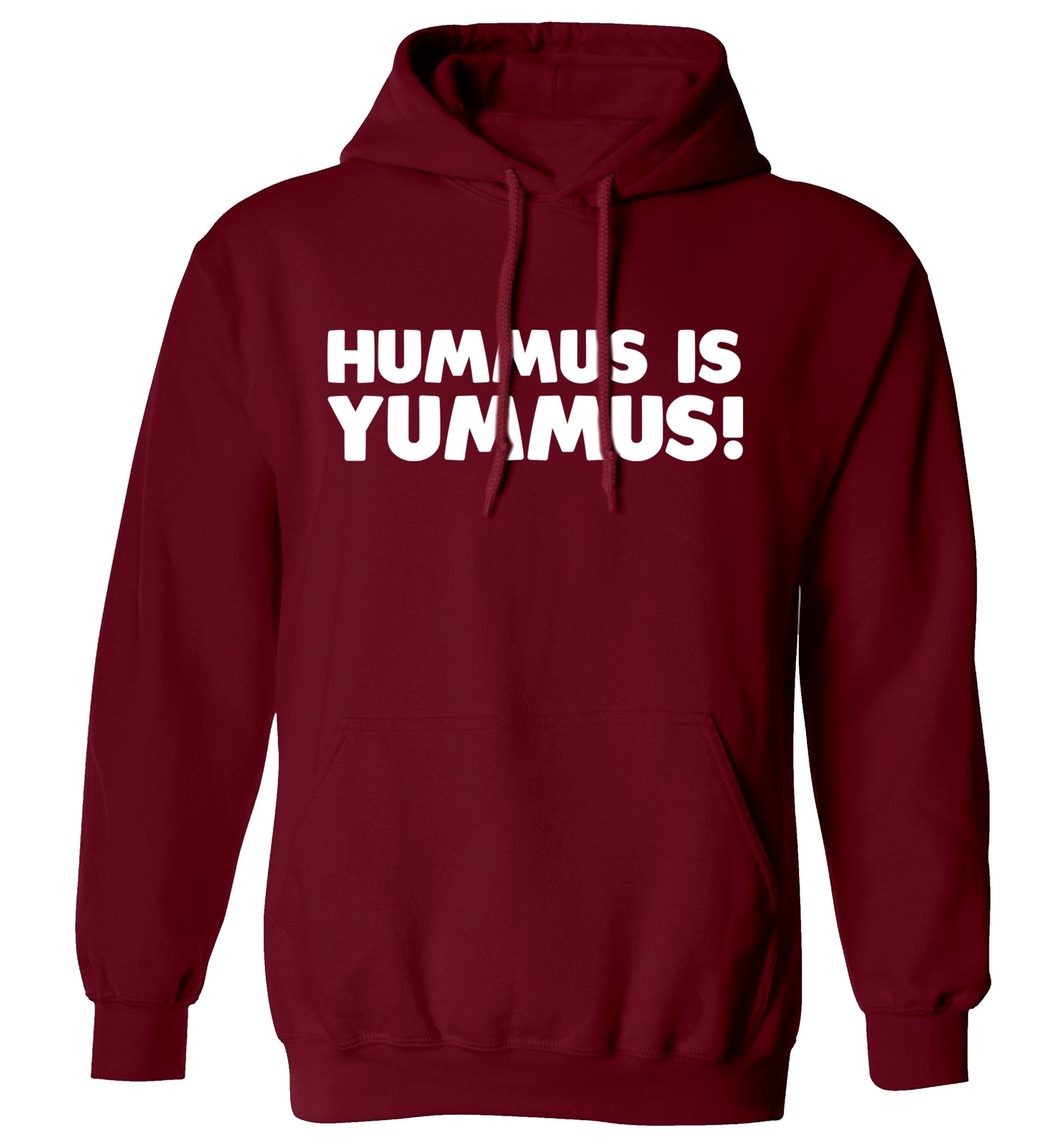 Hummus is Yummus adults unisex maroon hoodie 2XL