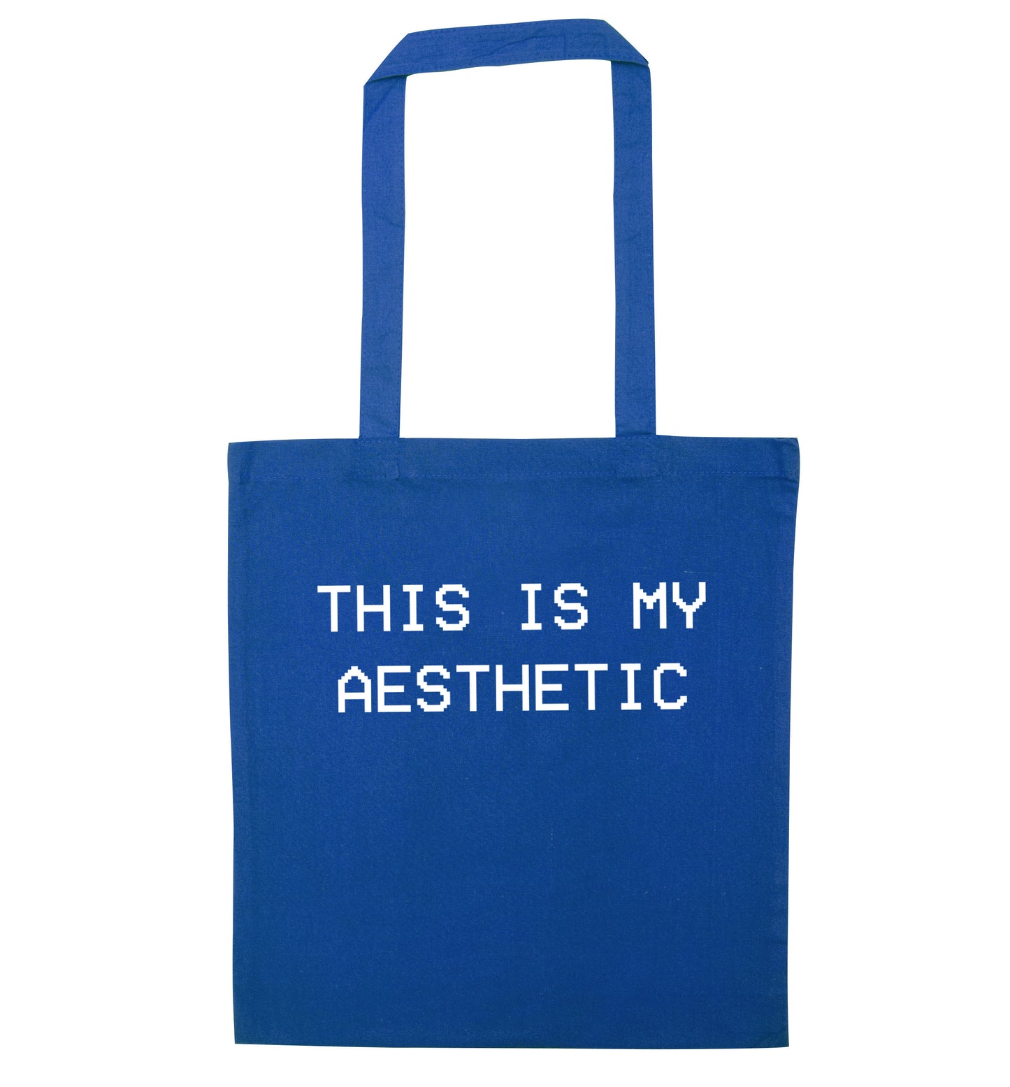 This is my aesthetic blue tote bag