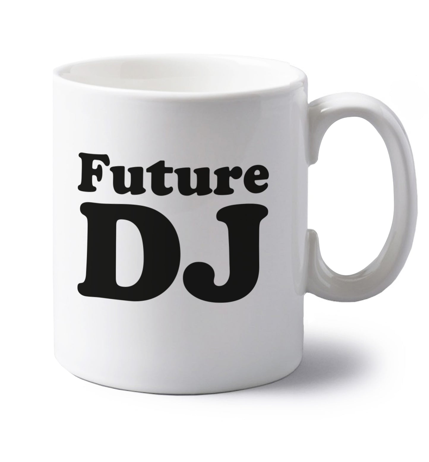 Future DJ left handed white ceramic mug