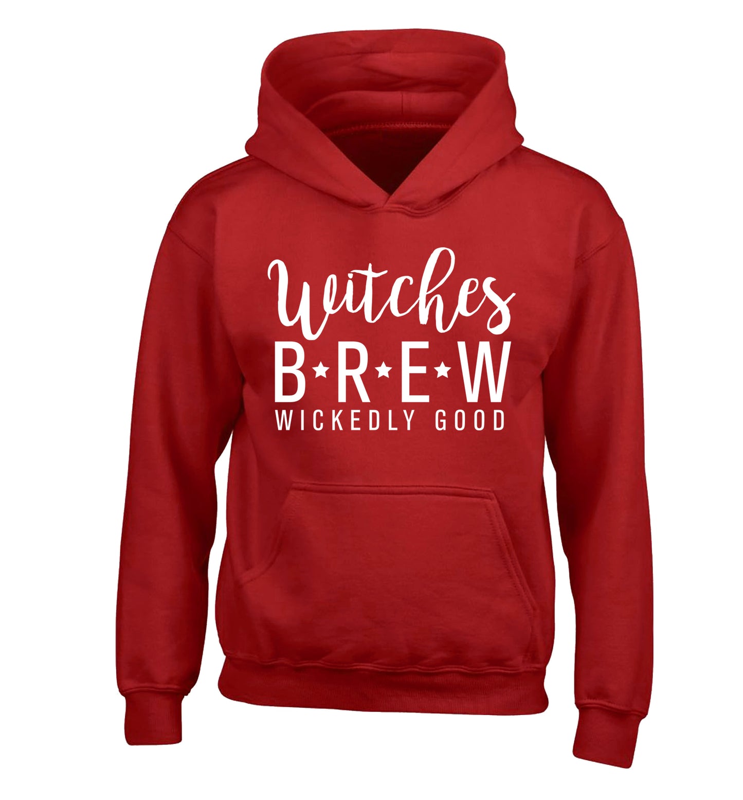 Witches Brew wickedly good children's red hoodie 12-14 Years