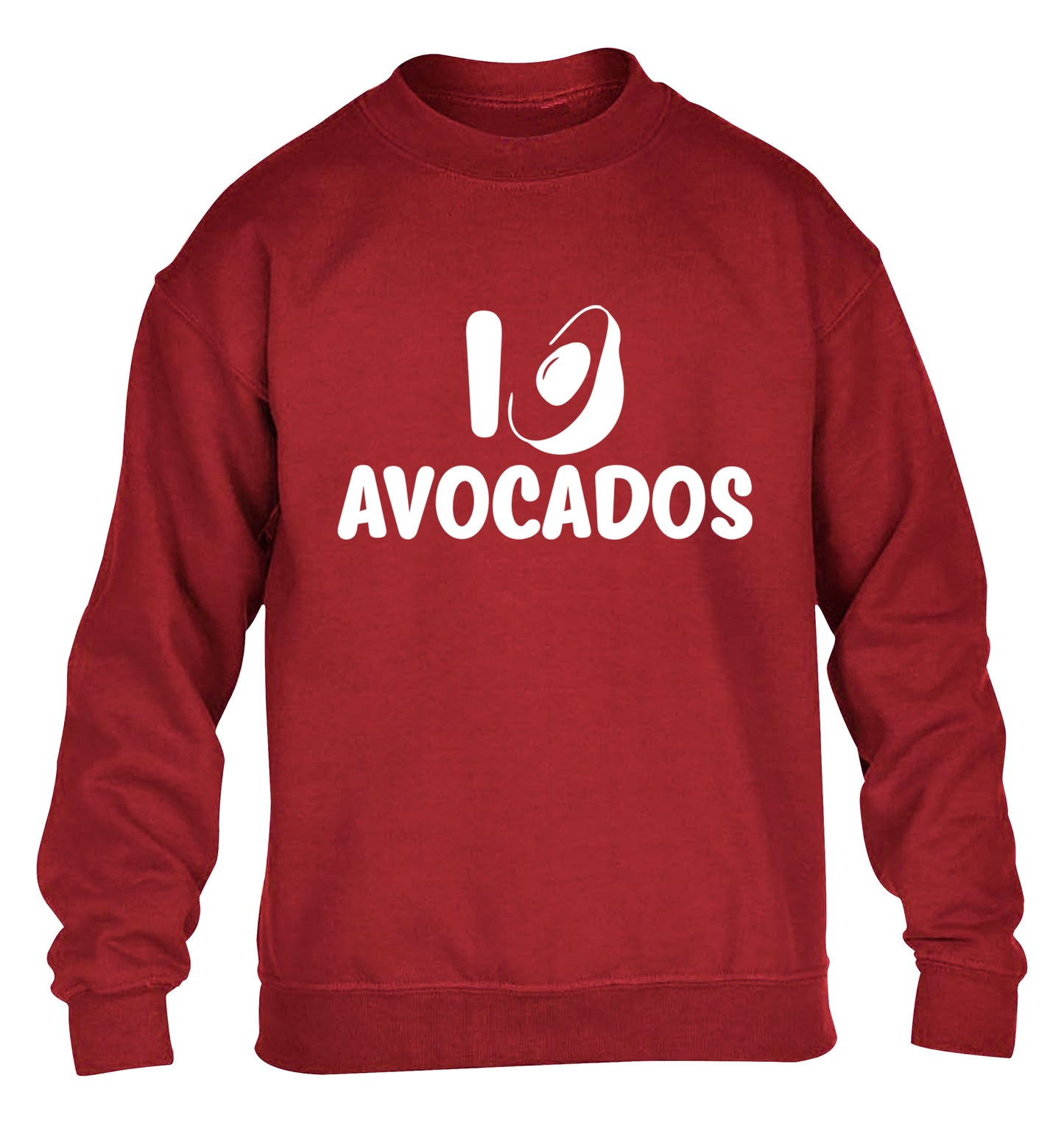 I love avocados children's grey sweater 12-14 Years