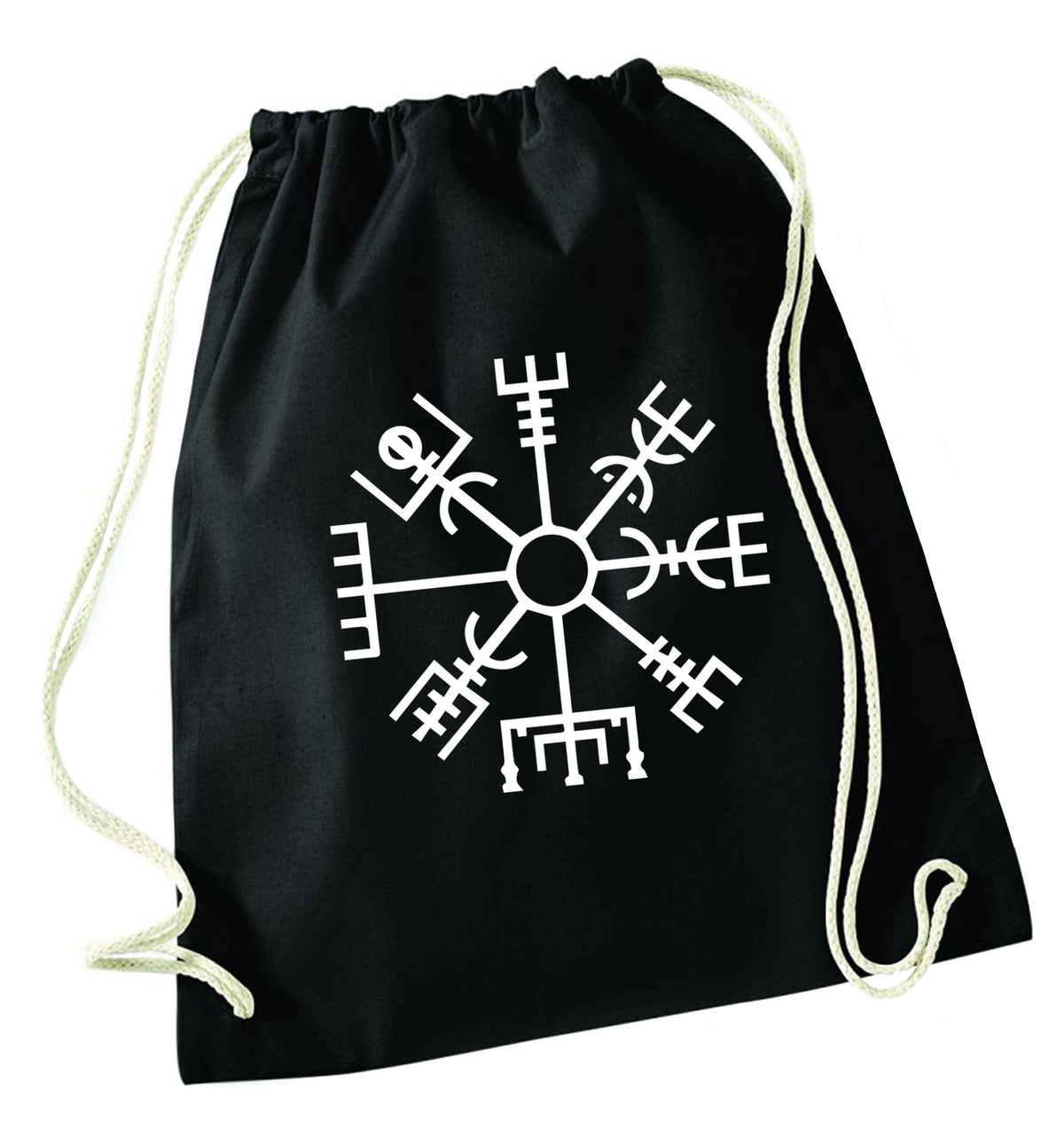 Vegv’sir wayfinder black drawstring bag