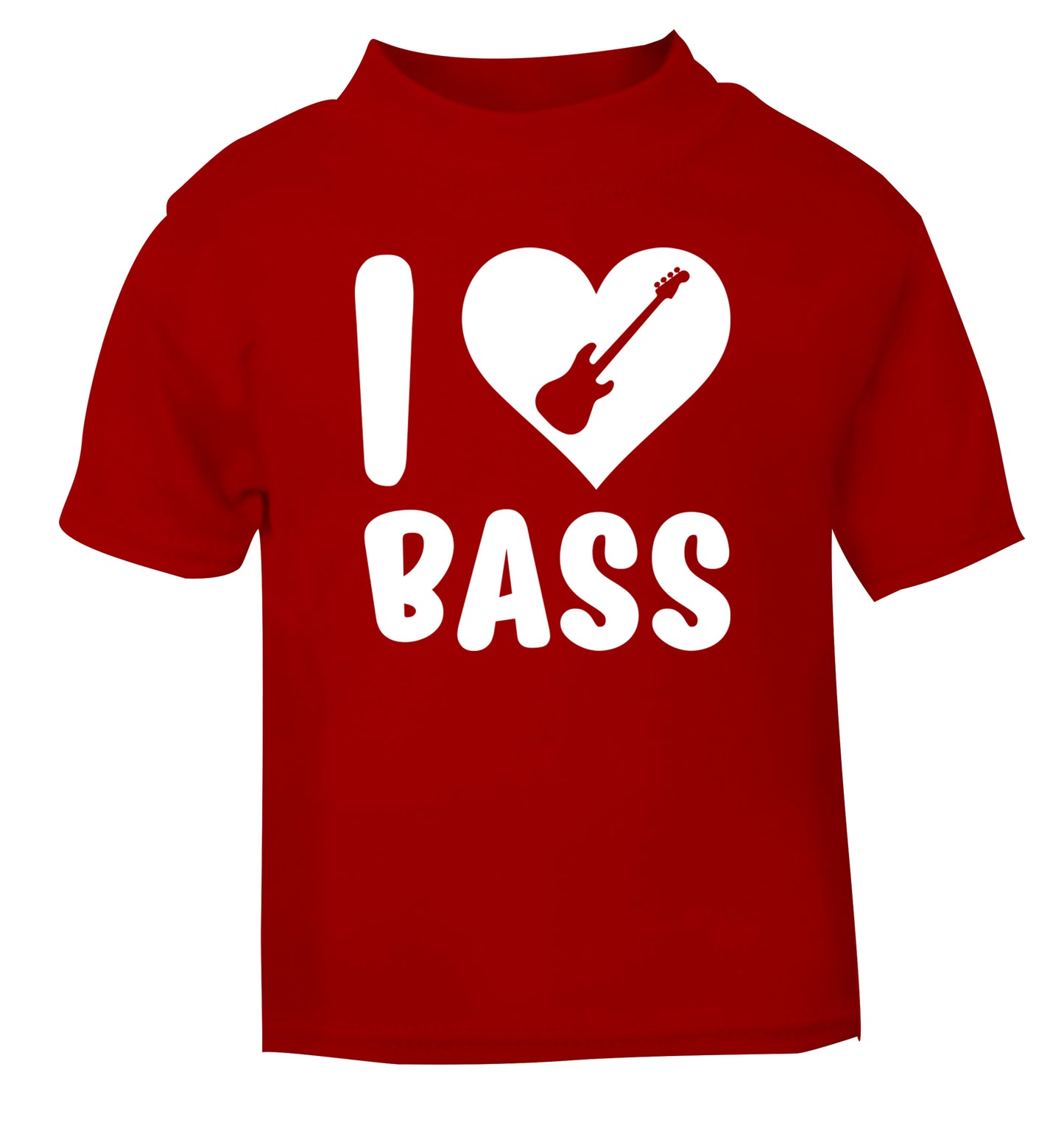 I love bass red Baby Toddler Tshirt 2 Years