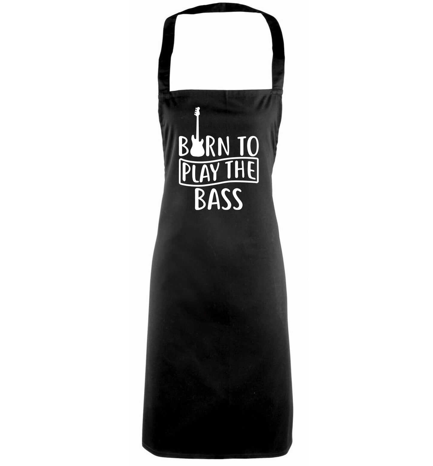 Born to play the bass black apron